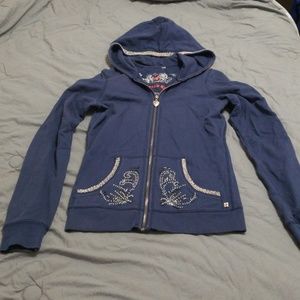 Twisted heart beaded jacket small